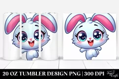 Colorful Crazy Baby Bunny | 20 Oz Tumbler Product Image 1