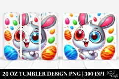 Colorful Crazy Baby Bunny | 20 Oz Tumbler Product Image 1