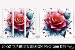 Vibrant Colorful Rose | 20 Oz Tumbler Product Image 1