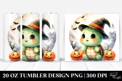 Halloween Clipart Turtle 20 Oz Tumbler Product Image 1
