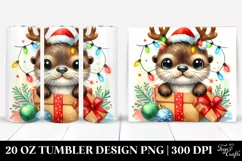 Expressive Otter with Cool Haircut 20 Oz Tumbler Product Image 1