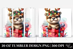 Expressive Otter with Cool Haircut 20 Oz Tumbler Product Image 1