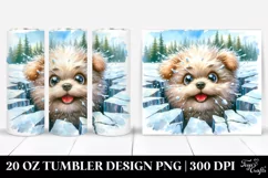Cute Funny Bichpoo Smiling with Big Eyes | 20 Oz Tumbler Product Image 1