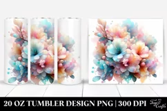 Shiny Rhododendron Clipart, Transparent 20 Oz Tumbler Product Image 1