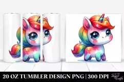 Unicorn with Big Eyes | 20 oz Tumbler Product Image 1