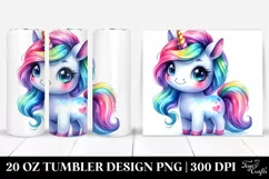 Unicorn with Big Eyes | 20 oz Tumbler Product Image 1