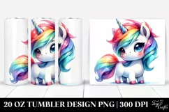 Unicorn with Big Eyes | 20 oz Tumbler Product Image 1