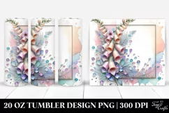 Abstract Shiny Foxglove Clipart 20 Oz Tumbler Product Image 1