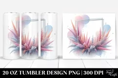 Heather Watercolor Splash 20 Oz Tumbler Product Image 1