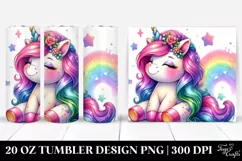 Cute and Funny Unicorn | 20 oz Tumbler Product Image 1
