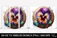 Stained Pansy | 20 Oz Tumbler Product Image 1