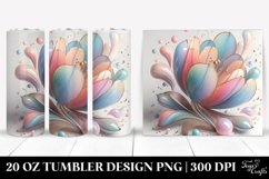 Glossy Tulip with Metallic Insetions | 20 oz Tumbler Product Image 1