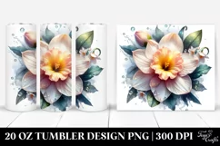 Detailed Glossy Narcissus -like Material | 20 Oz Tumbler Product Image 1