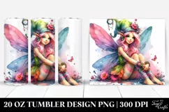 Funny Sitting Fairy | 20 oz Tumbler Product Image 1