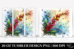 20 Oz Tumbler Sublimation | Colorful Snapdragon | Product Image 1