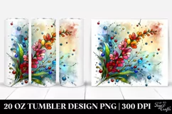20 Oz Tumbler Sublimation | Colorful Snapdragon | Product Image 1