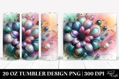Abstract Vibrant Pastel Shiny Anemone Material | 20 oz Product Image 1