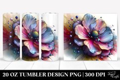 Abstract Vibrant Pastel Shiny Anemone Material | 20 oz Product Image 1