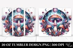 Vibrant Magical Celestial Mushroom 20 Oz Tumbler Product Image 1
