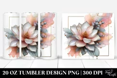 Abstract Pastel Magnolia Art 20 Oz Tumbler Product Image 1