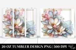 Abstract Pastel Magnolia Art 20 Oz Tumbler Product Image 1