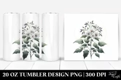Simple Nightshade Watercolor Image | 20 oz Tumbler Product Image 1