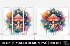 Magical Celestial Astral Mushroom | 20 Oz Tumbler Product Image 1