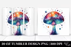 Magical Celestial Astral Mushroom | 20 Oz Tumbler Product Image 1