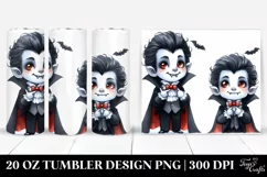 Funny Vampire Halloween Clipart 20 Oz Tumbler Product Image 1