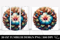Abstract Wooden Morning Glory | 20 Oz Tumbler Product Image 1