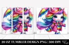 Baby Unicorn Drawing | 20 oz Tumbler Product Image 1