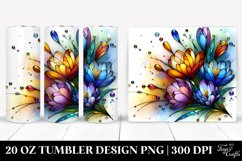 Colorful Stained with Crocus | 20 Oz Tumbler Product Image 1