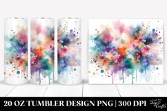 Colorful Watercolor Background | 20 Oz Tumbler Product Image 1