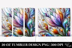 Colorful Stained with Crocus | 20 Oz Tumbler Product Image 1
