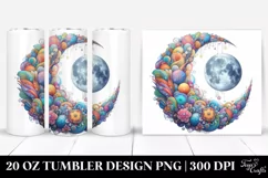 Colorful Whimsical Moon | 20 Oz Tumbler Product Image 1