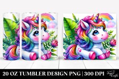 Funny Baby Unicorn Drawing | 20 oz Tumbler Product Image 1