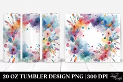 Colorful Watercolor Background | 20 Oz Tumbler Product Image 1