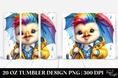 Baby Chicken Posing Happily | 20 oz Tumbler Product Image 1