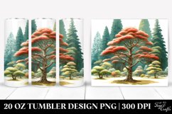 Vibrant Redwood Centered Tumbler Clipart | 20 oz Tumbler Product Image 1