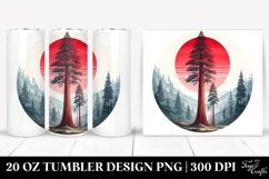 Abstract Redwood Centered Clipart | 20 Oz Tumbler Product Image 1