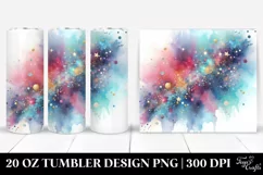 Colorful Glittery Background | 20 Oz Tumbler Product Image 1