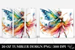 Dancing Fairy Drawing | 20 oz Tumbler Product Image 1
