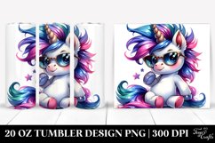 Cute Baby Unicorn Posed Happily | 20 oz Tumbler Product Image 1
