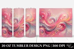 Colorful Pinkish Glittery Background | 20 Oz Tumbler Product Image 1