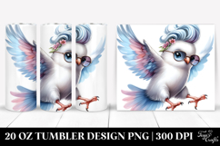 Cute Baby Dove with Cool Haircut 20 Oz Tumbler Product Image 1