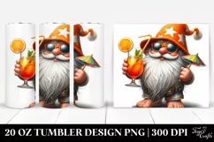 Detailed Gnome on Sandy Beach | 20 Oz Tumbler Product Image 1
