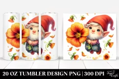Floating Gnome Nasturtium | 20 Oz Tumbler Product Image 1
