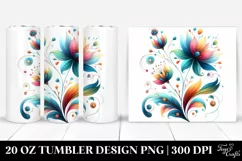 Watercolor Flowers | 20 Oz Tumbler Product Image 1