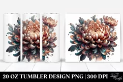 Glossy Chrysanthemum | 20 Oz Tumbler Product Image 1