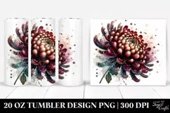 Glossy Chrysanthemum | 20 Oz Tumbler Product Image 1